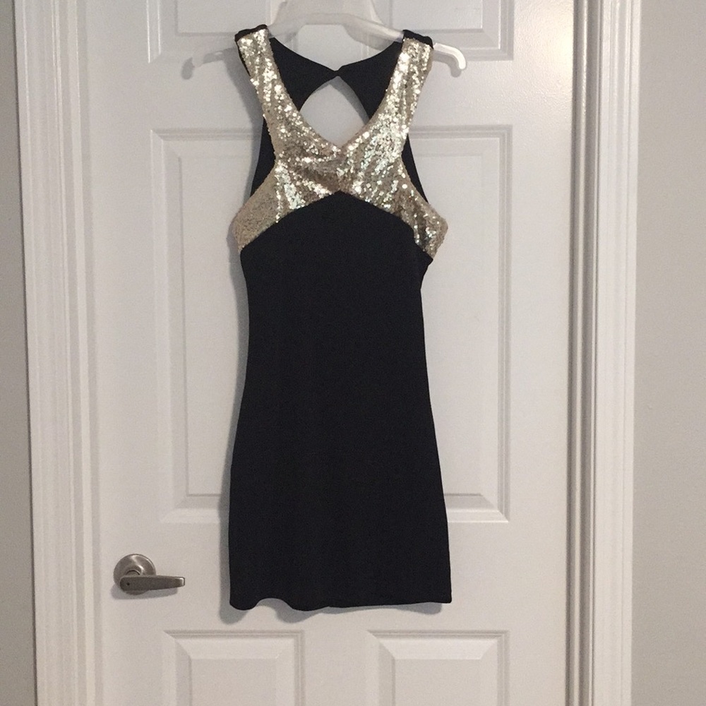 Black cocktail dress